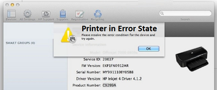 Printer in Error State