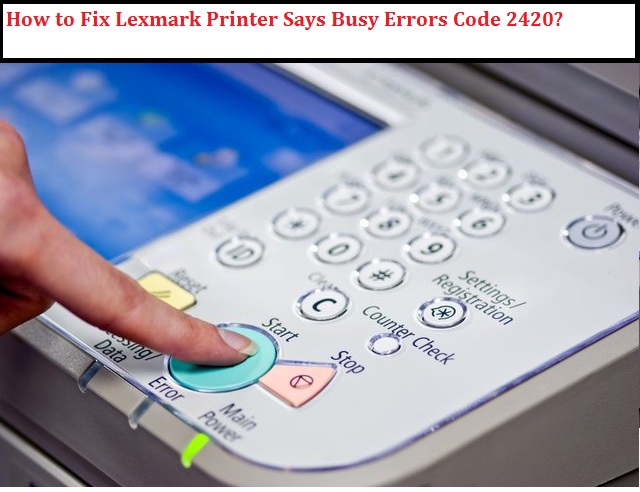 Lexmark Printer Says Busy