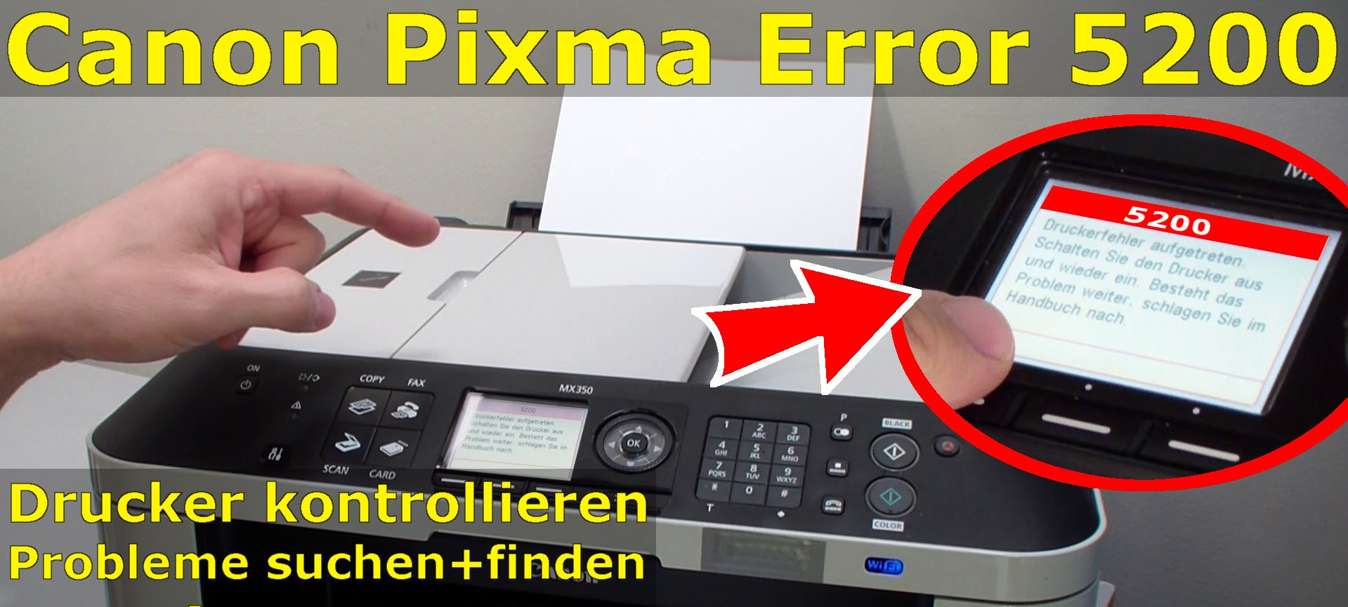Canon printers error Code 5200