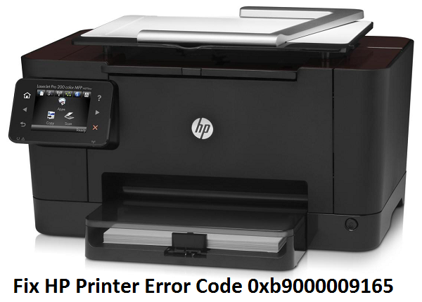 HP Printer Error Code 0xb9000009165