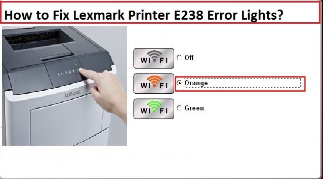 Lexmark Printer error lights blinking