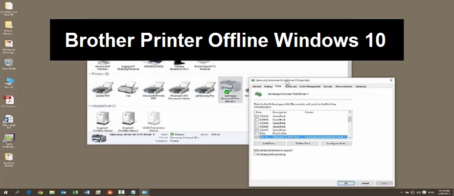 Brother Printer Offline Windows 10